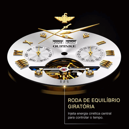 Relógio Masculino  Modelo Oupinke Azure White