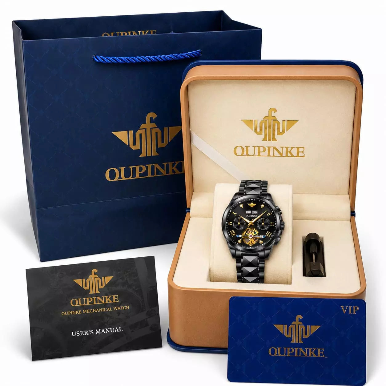 Relógio Masculino  Oupinke Azure Black