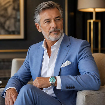 relogio masculino de luxo 2 Azure 