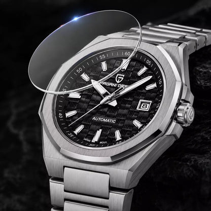 relogio masculino pagani design original  cristal de safira 