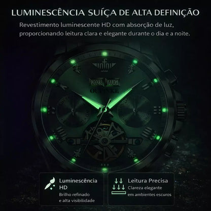 Relógio Masculino  Oupinke Azure Glacier
