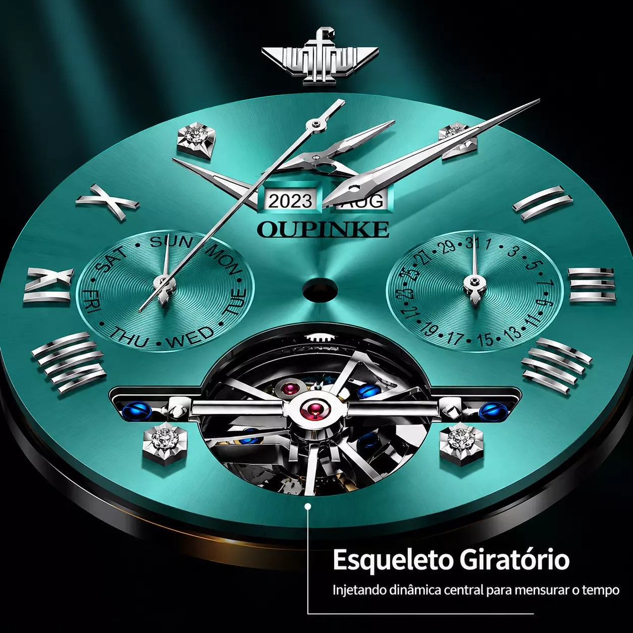 Relógio Masculino  Oupinke Azure Glacier