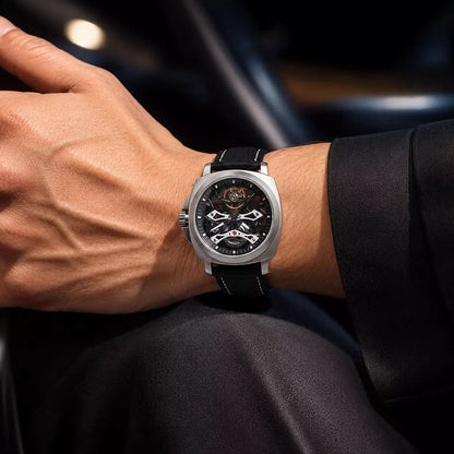 relogio masculino esportivo Phantom Silver Black