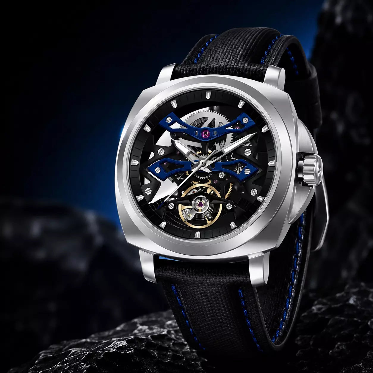 relogiomasculino esportivo Phantom Black Blue