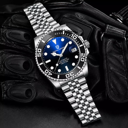 relogio pagani design   Mariner Silver Blue Black