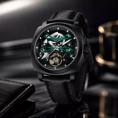 relogio masculino preto esportivo pagani design 