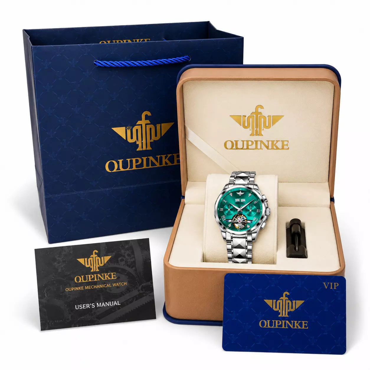 Relógio Masculino  Oupinke Azure Glacier