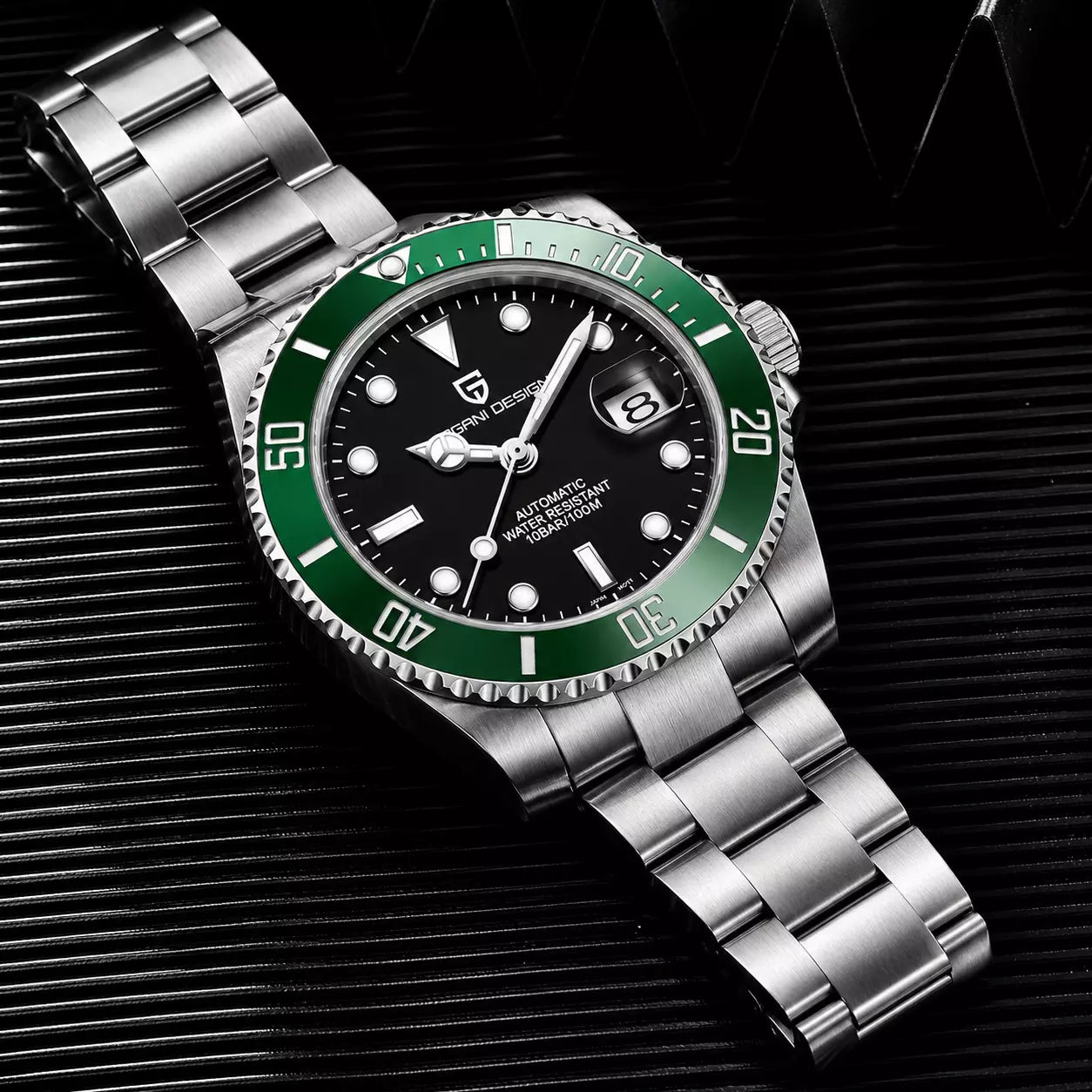 relogio masculino Black Green pagani design original