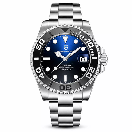 relogio masculino prata Mariner Oyster Silver Black