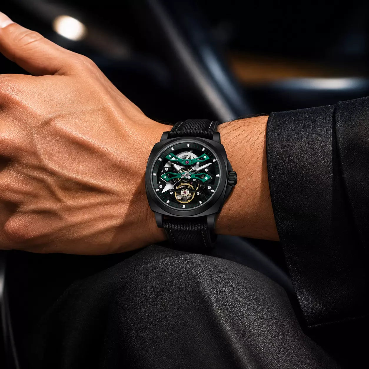 relogio masculino esportivo automatico pagani design 